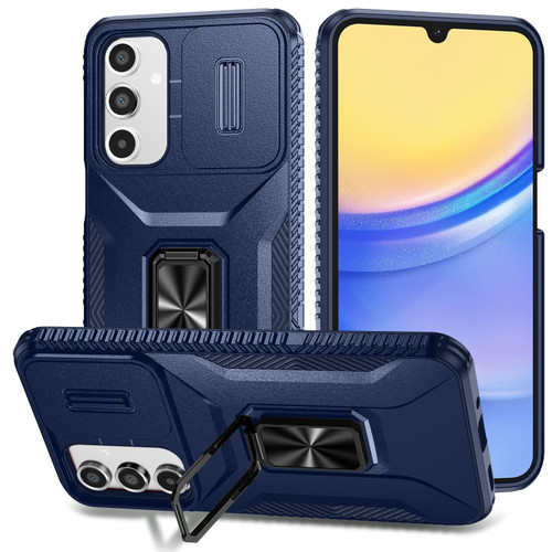 Samsung Galaxy A16 5G Sliding Camshield Holder Phone Case - Blue
