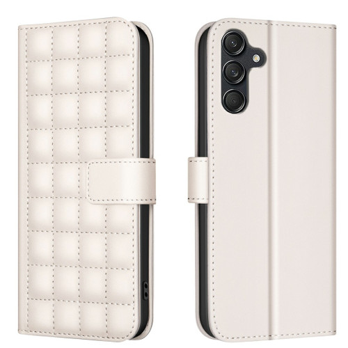Samsung Galaxy A16 5G Square Texture Leather Phone Case - Beige