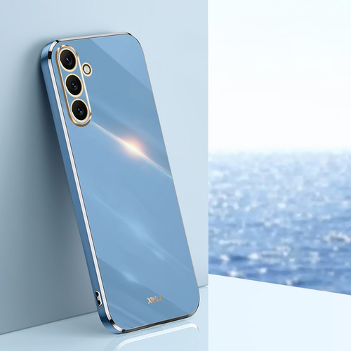 Samsung Galaxy A16 5G XINLI Straight Edge 6D Electroplate TPU Phone Case - Celestial Blue