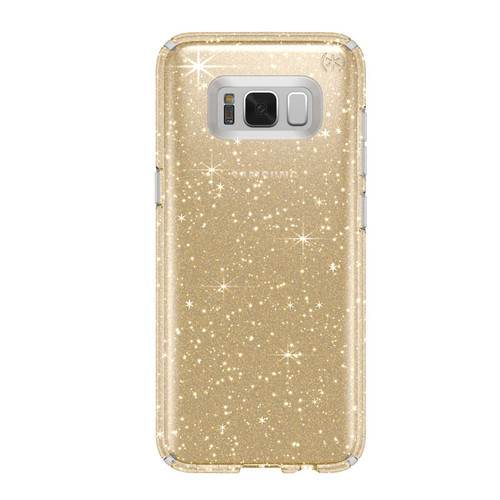 Speck Products Presidio Clear Glitter Case for Samsung Galaxy S8 Plus - Clear And Gold Glitter