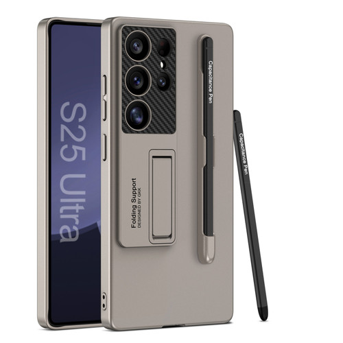 Samsung Galaxy S25+ 5G GKK Ultra-thin Holder Phone Case with Pen