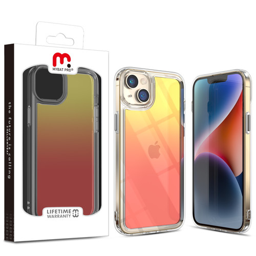 MyBat Pro Radiant Series ombre gradient Gummy Case for Apple iPhone 16e / 14 / 13 - Yellow to Pink Gradient