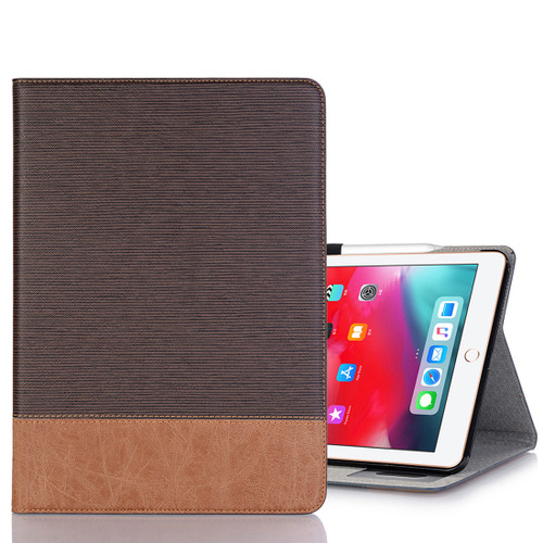 Cross Texture Horizontal Flip PU Leather Case iPad Air 11 2024