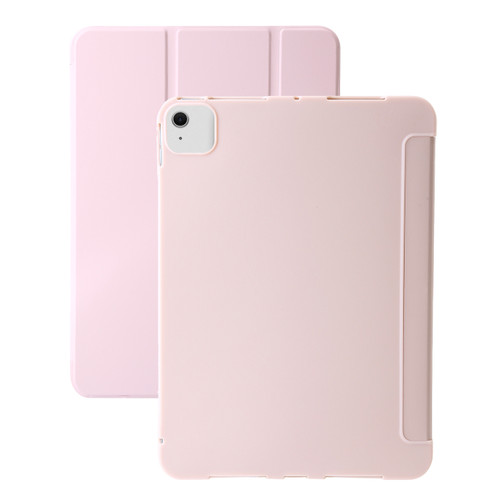 iPad Pro 11 2024 Three-fold Holder Flip Tablet Leather Case