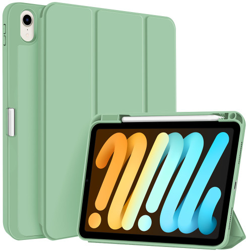 iPad mini 7 (2024) / mini 6 (2021) 3-fold TPU Smart Leather Tablet