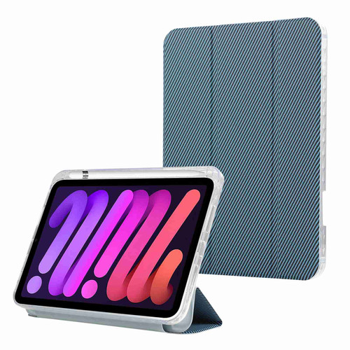 iPad mini 7 (2024) / mini 6 (2021) Carbon Fiber Clear Acrylic 3