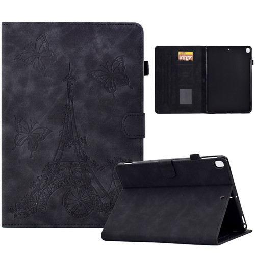 iPad 10.2 2021/2020/2019 / 10.5 2019/2017 Tower Embossed Leather Smart Tablet Case - Black iPad 10.2 2021/2020/2019 / 10.5 2019/2017 Tower Embossed Leather Smart Tablet Case - Black