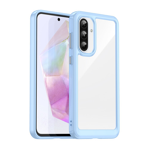 Samsung Galaxy A36 5G Colorful Series Acrylic Hybrid TPU Phone Case - Blue