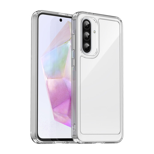 Samsung Galaxy A36 5G Colorful Series Acrylic Hybrid TPU Phone Case - Transparent