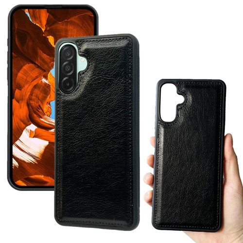 Samsung Galaxy A36 5G Cowhide Texture Back Cover Phone Case - Black