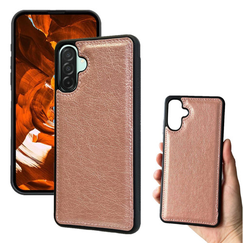 Samsung Galaxy A36 5G Cowhide Texture Back Cover Phone Case - Rose Gold