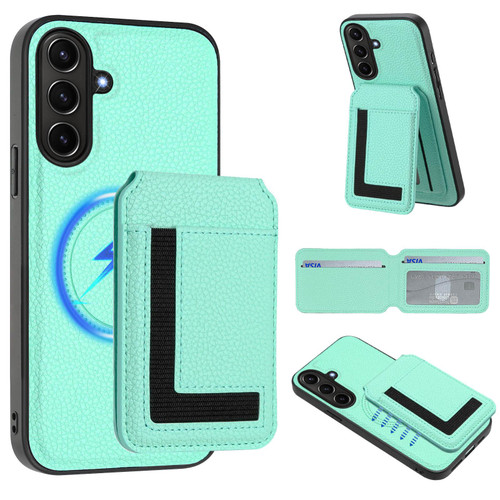 Samsung Galaxy A36 5G CX01 Detachable Magsafe Magnetic Card Bag Phone Case - Mint Green