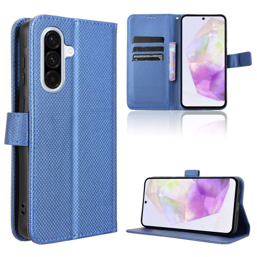 Samsung Galaxy A36 5G Diamond Texture Leather Phone Case - Blue