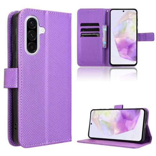 Samsung Galaxy A36 5G Diamond Texture Leather Phone Case - Purple