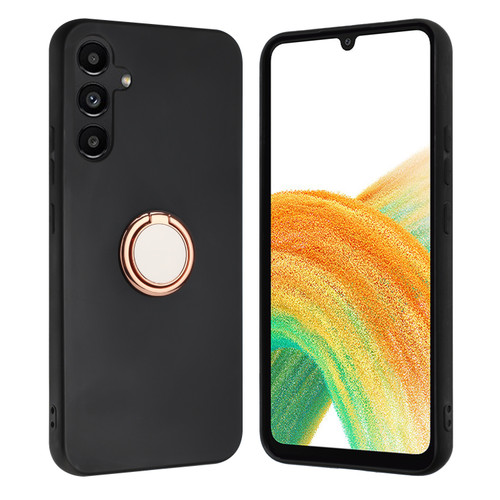 Samsung Galaxy A36 5G Matte Ring Holder TPU Phone Case - Rose Gold