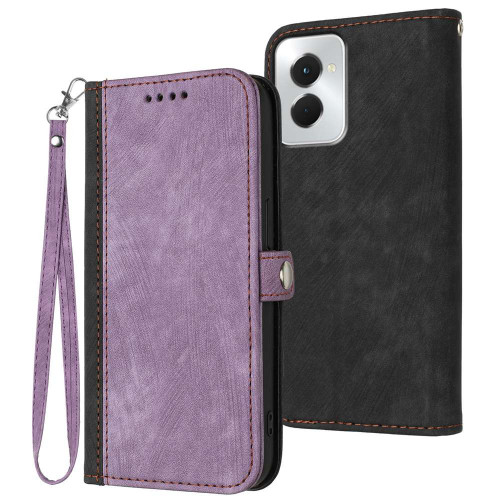 Moto G Power 5G 2024 Side Buckle Double Fold Hand Strap Leather