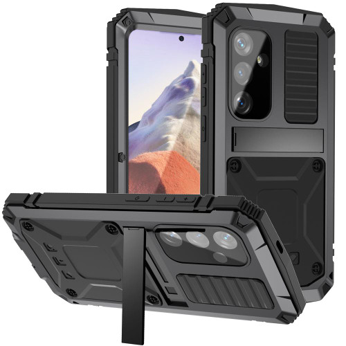 Samsung Galaxy S25 5G R-JUST Life Water Resistant Dustproof Shockproof Phone Case - Black