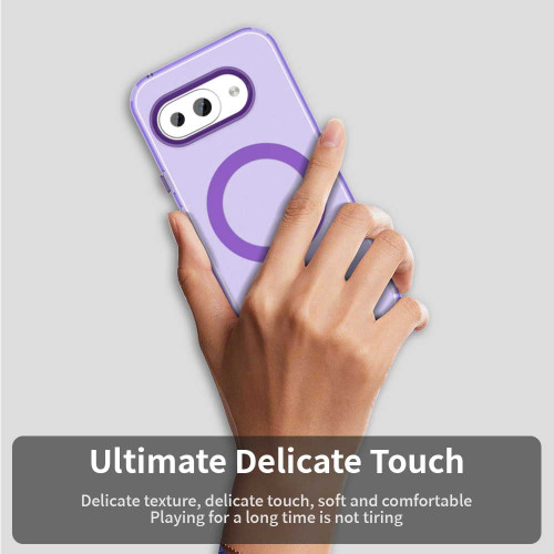 Google Pixel 9a Candy Magsafe PC Hybrid TPU Phone Case - Purple