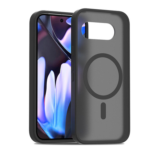 Google Pixel 9a Skin Feel TPU Hybrid PC MagSafe Phone Case - Black