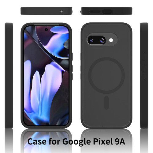 Google Pixel 9a Skin Feel TPU Hybrid PC MagSafe Phone Case - Purple