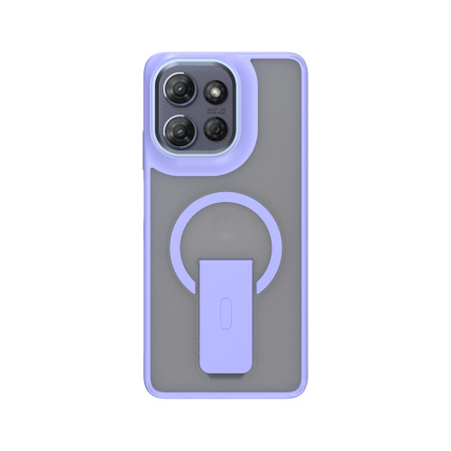 CLICK Latch Series Moto G Power (2025) Case - Clear Purple