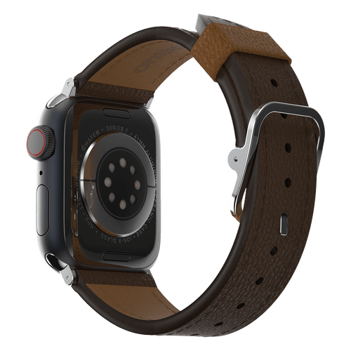 Otterbox - Symmetry Cactus Leather Watch Band for Apple Watch 38mm / 40mm / 41mm - Rich Adobe