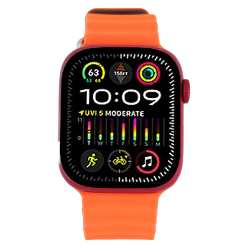 Itskins - Watch Band for Apple Watch 42mm / 44mm / 45mm / 49mm - Orange and Cargo Khaki