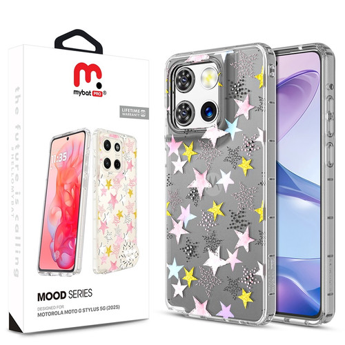 MyBat Pro Mood Series Case (with Diamonds) for Motorola Moto G Stylus 5G (2025) - Starstruck MyBat Pro Mood Series Case (with Diamonds) for Motorola Moto G Stylus 5G (2025) - Starstruck