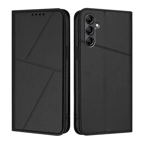 Samsung Galaxy A16 5G / A26 5G Strong Magnetic Frosted Flip Leather Phone Case - Black