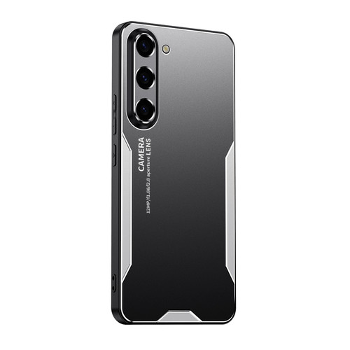 Samsung Galaxy A26 5G Blade Series TPU Hybrid Metal Phone Case - Silver