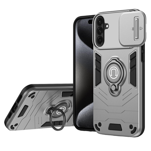 Samsung Galaxy A26 5G Camshield Ring Holder Phone Case - Grey