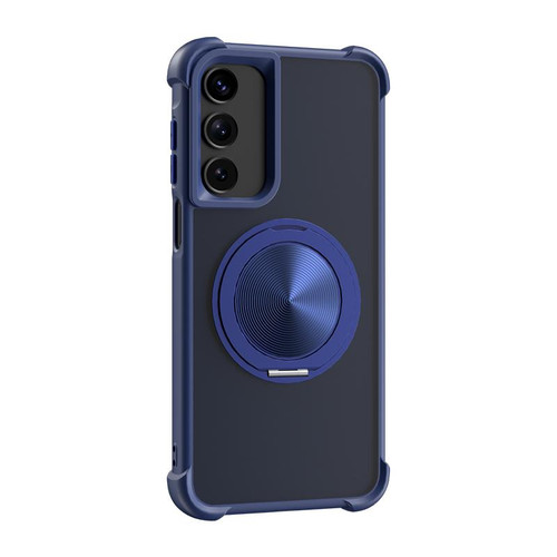 Samsung Galaxy A26 5G CD Texture 360 Degree Rotating Holder MagSafe Phone Case - Blue