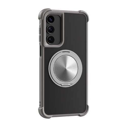 Samsung Galaxy A26 5G CD Texture 360 Degree Rotating Holder MagSafe Phone Case - Grey