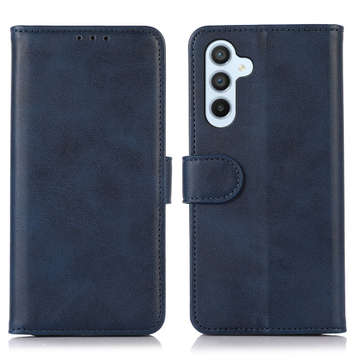Samsung Galaxy A26 5G Cow Texture Flip Leather Phone Case - Blue