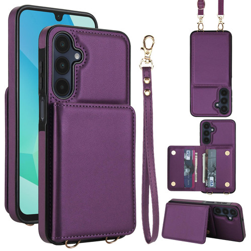 Samsung Galaxy A56 5G Crossbody Dual-buckle Wallet RFID Back