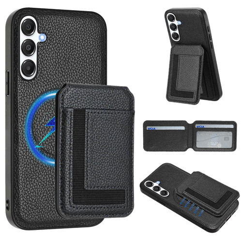 Samsung Galaxy A26 5G CX01 Detachable Magsafe Magnetic Card Bag Phone Case - Black