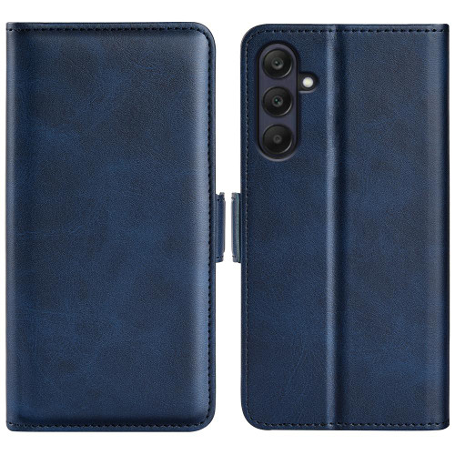 Samsung Galaxy A26 5G Dual-side Magnetic Buckle Horizontal Flip Leather Phone Case - Dark Blue