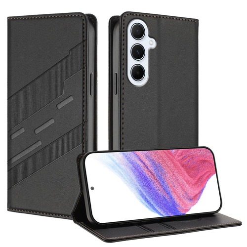 Samsung Galaxy A26 5G Global Embossed Multi-functional Wallet Retro Leather Phone Case - Black