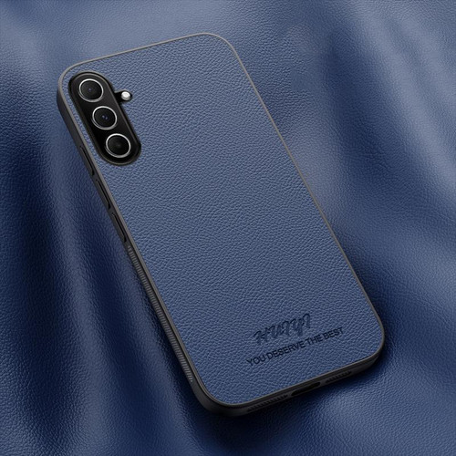 Samsung Galaxy A26 5G HUIYI Leather Magnetic Phone Case - Blue