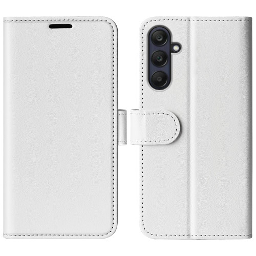 Samsung Galaxy A26 5G R64 Texture Horizontal Flip Leather Phone Case - White
