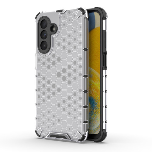Samsung Galaxy A26 5G Shockproof Honeycomb PC + TPU Protective Phone Case - White