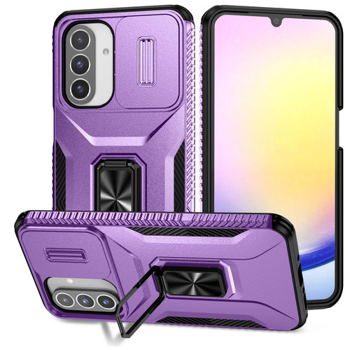 Samsung Galaxy A26 5G Sliding Camshield Holder Phone Case - Purple