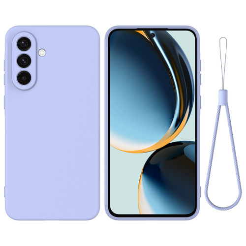 Samsung Galaxy A26 5G Solid Color Liquid Silicone Dropproof Full Coverage Phone Case - Purple