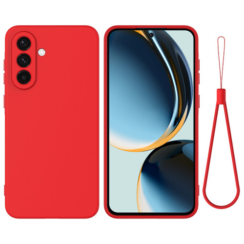 Samsung Galaxy A26 5G Solid Color Liquid Silicone Dropproof Full Coverage Phone Case - Red