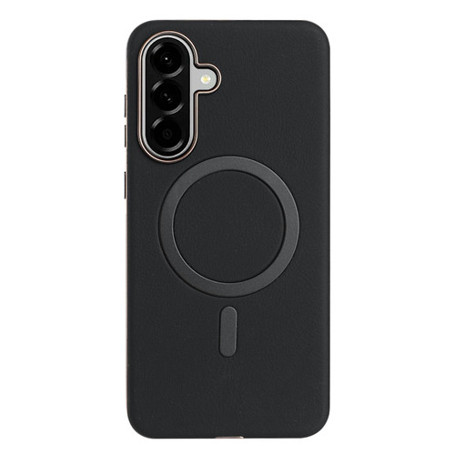 Samsung Galaxy A26 5G Solid Color Plating MagSafe Full Coverage Phone Case - Black