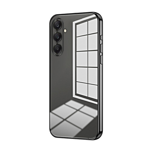 Samsung Galaxy A26 5G Transparent Plating Fine Hole Phone Case - Black Samsung Galaxy A26 5G Transparent Plating Fine Hole Phone Case - Black