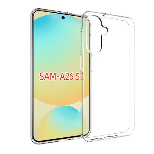 Samsung Galaxy A26 5G Water Resistant Texture TPU Phone Case - Transparent Samsung Galaxy A26 5G Water Resistant Texture TPU Phone Case - Transparent