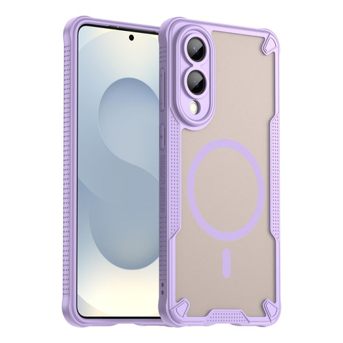 Samsung Galaxy S25 アイシーブルー 本体（ピンクカバー付き） Samsung Galaxy S25 Edge 5G Armor Glaze MagSafe Magnetic Phone Case