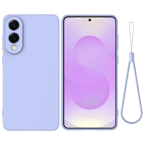 Samsung Galaxy S25 Edge 5G Color Liquid Silicone Phone Case - Pink