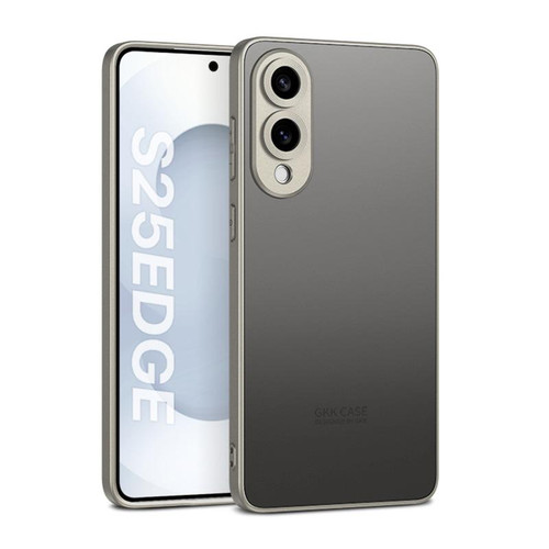 Samsung Galaxy S25 Edge 5G GKK Skin Feel PC Hybrid TPU Phone Case - Titanium Light Black